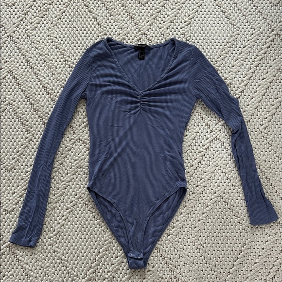 Forever 21 Light Purple Long Sleeve Bodysuit | Bodysuit | Purple Bodysuit - Picture 1 of 7